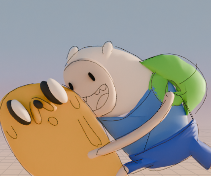 Adventure Time Scene 2D to 3D Mock-Lighting!