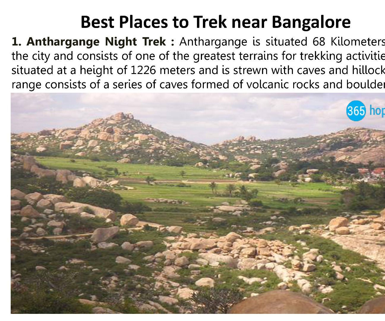 Best Places to Trek Near Bangalore
