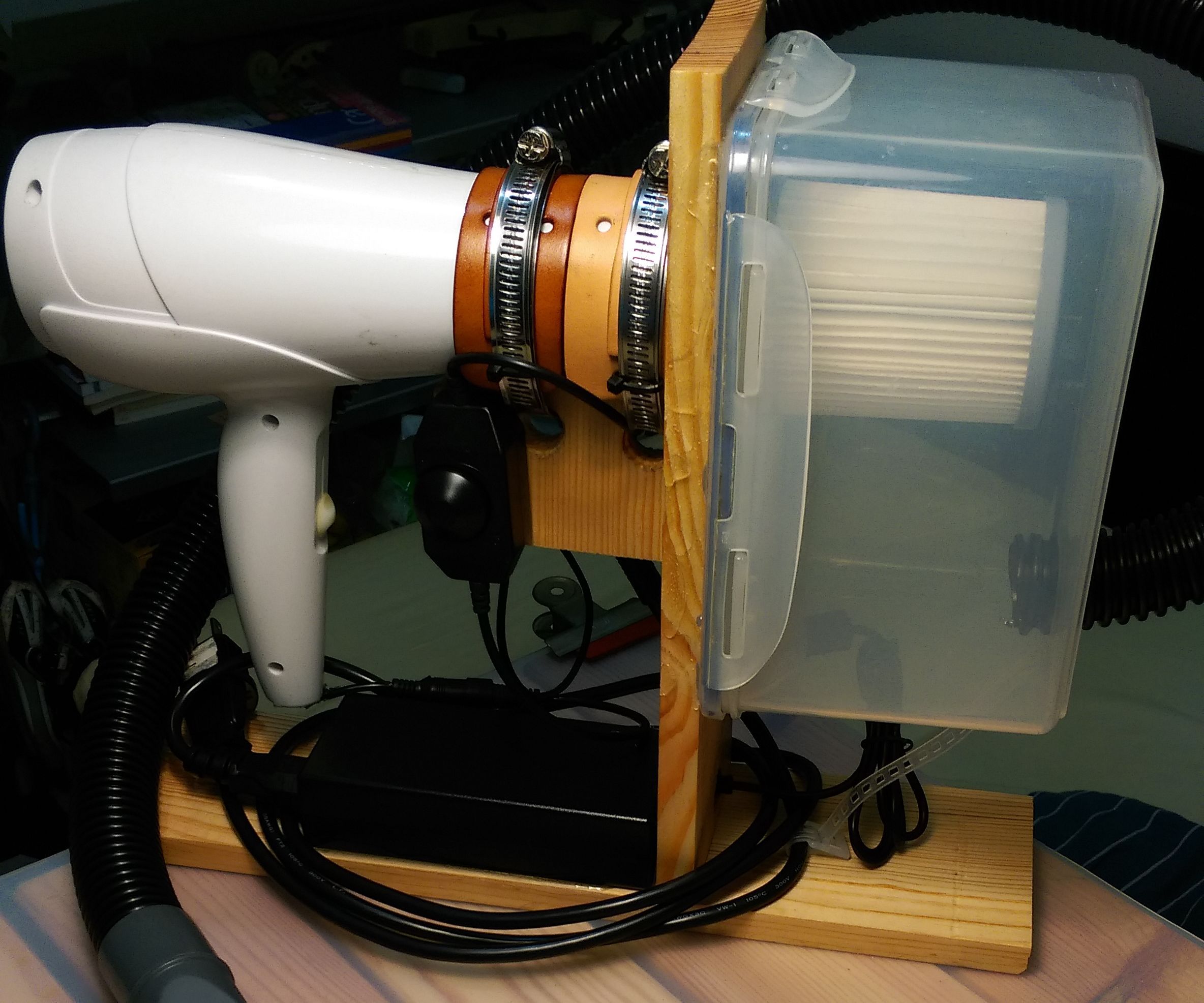 Vacuum Cleaner From a Hairdryer
