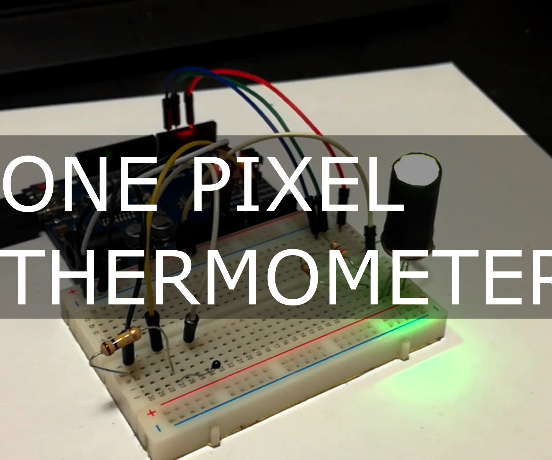 One Pixel Thermometer