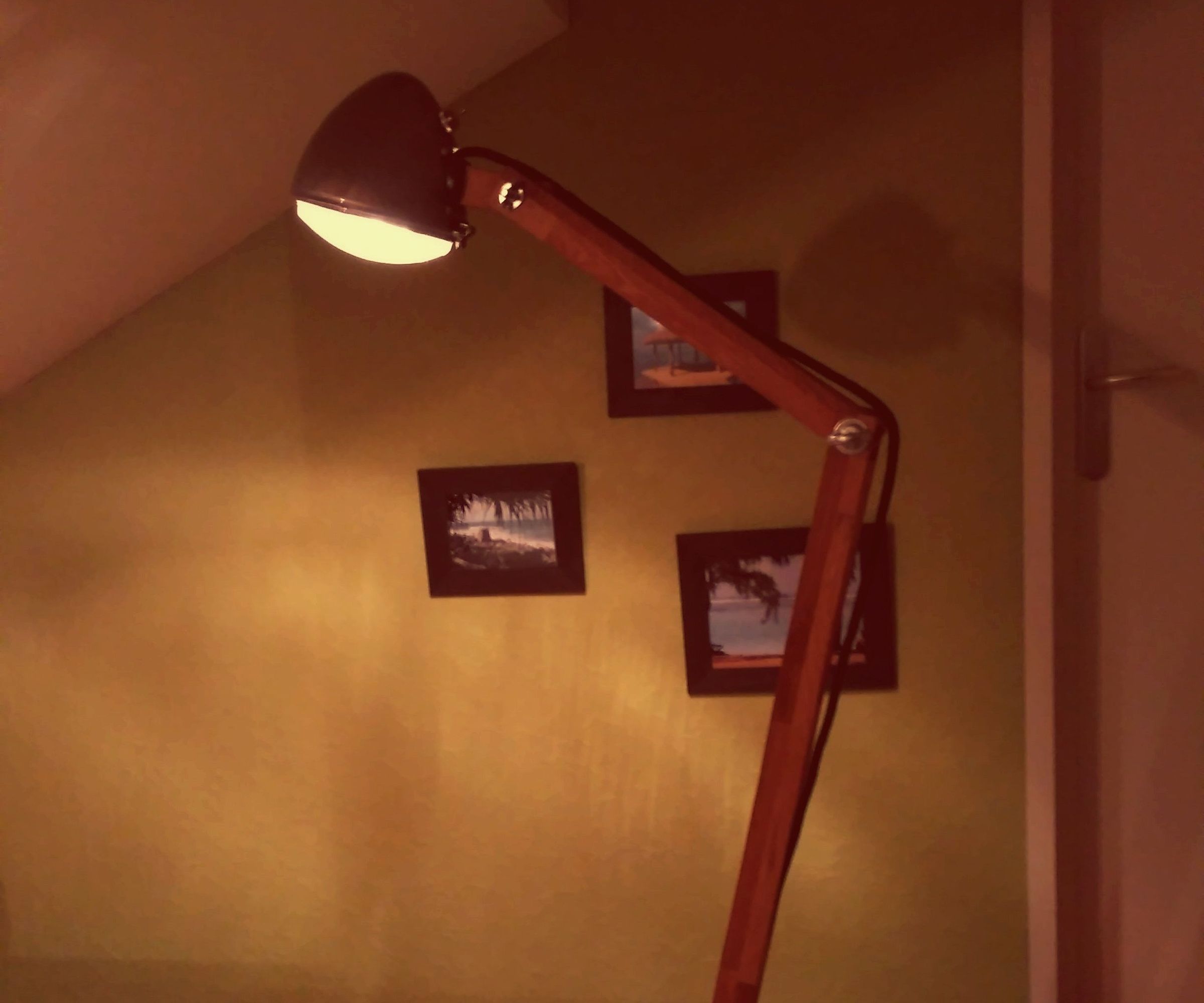 2CV Lamp (wood and Concret)