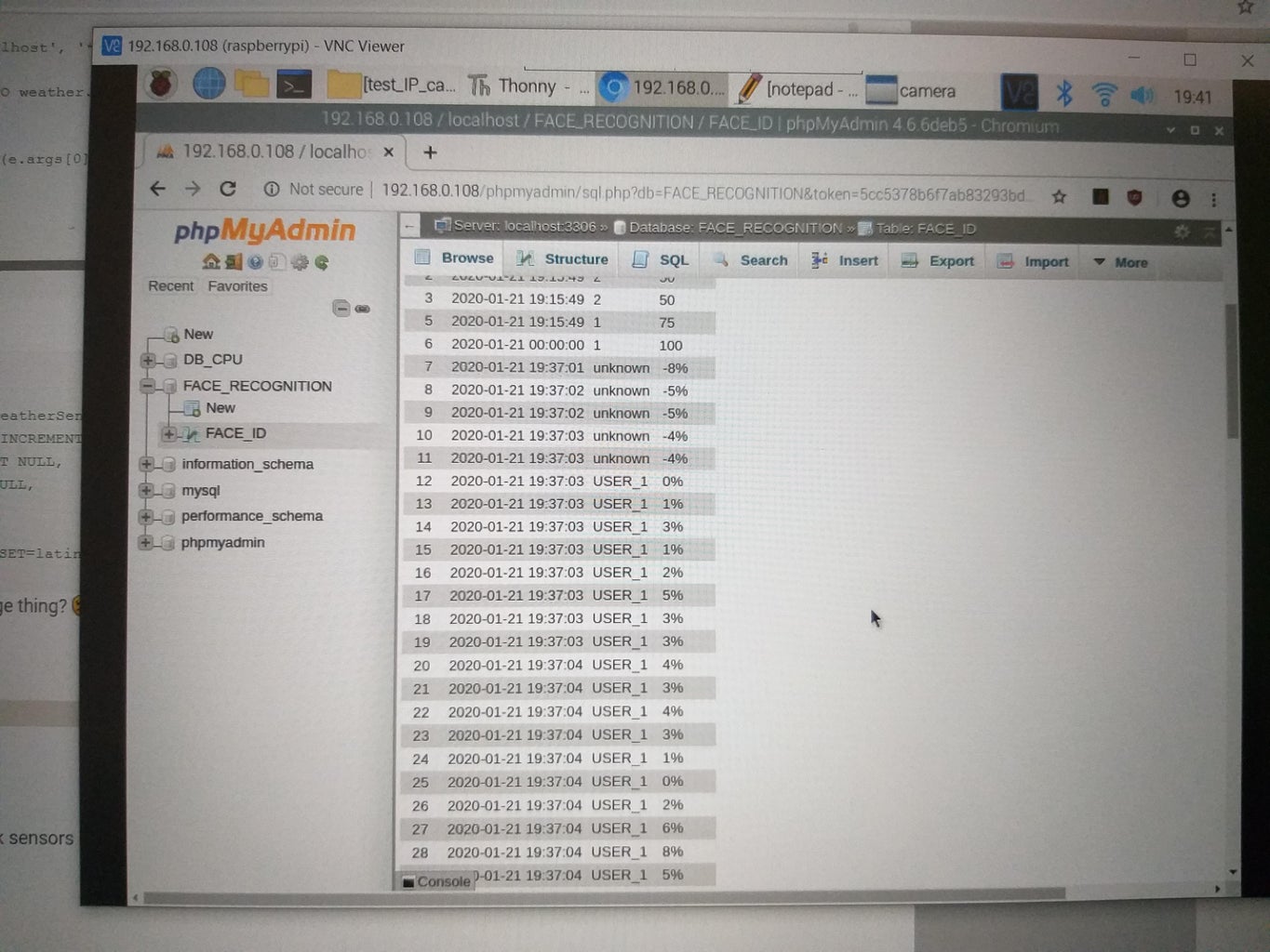 Face Detection - RPI