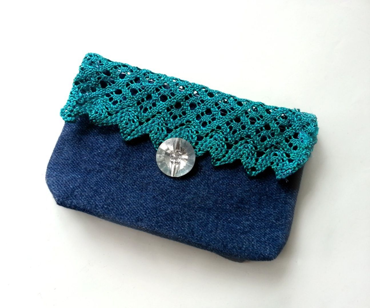 DIY Jeans and Lace Purse