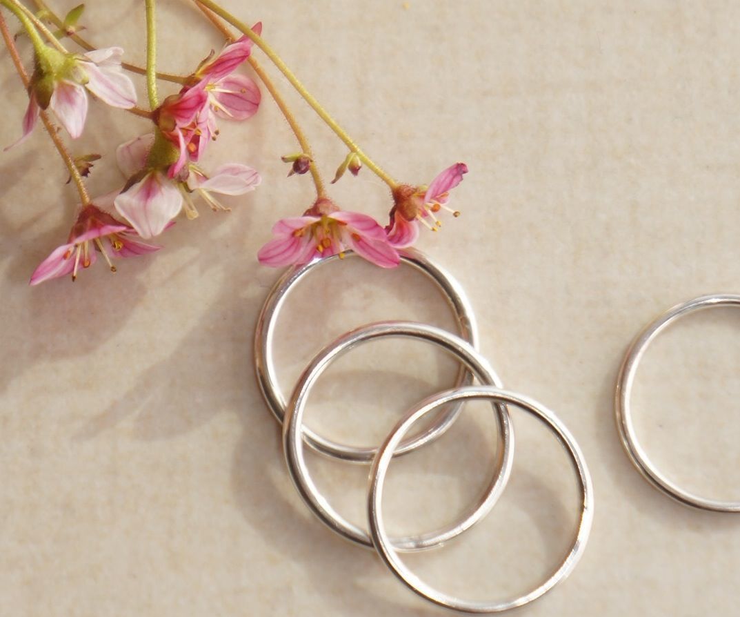 Silver Stacking Rings: Silver Bands