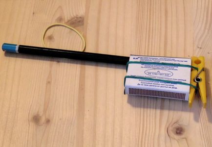 Matchbox-And-Pencil Rubber Band Gun