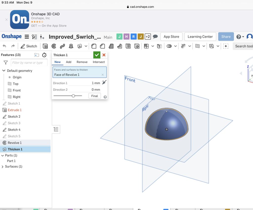 3D Printed Dome on Onshape : 9 Steps - Instructables