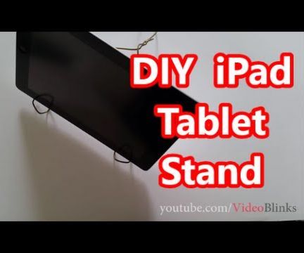 Easy DIY iPad Tablet Stand