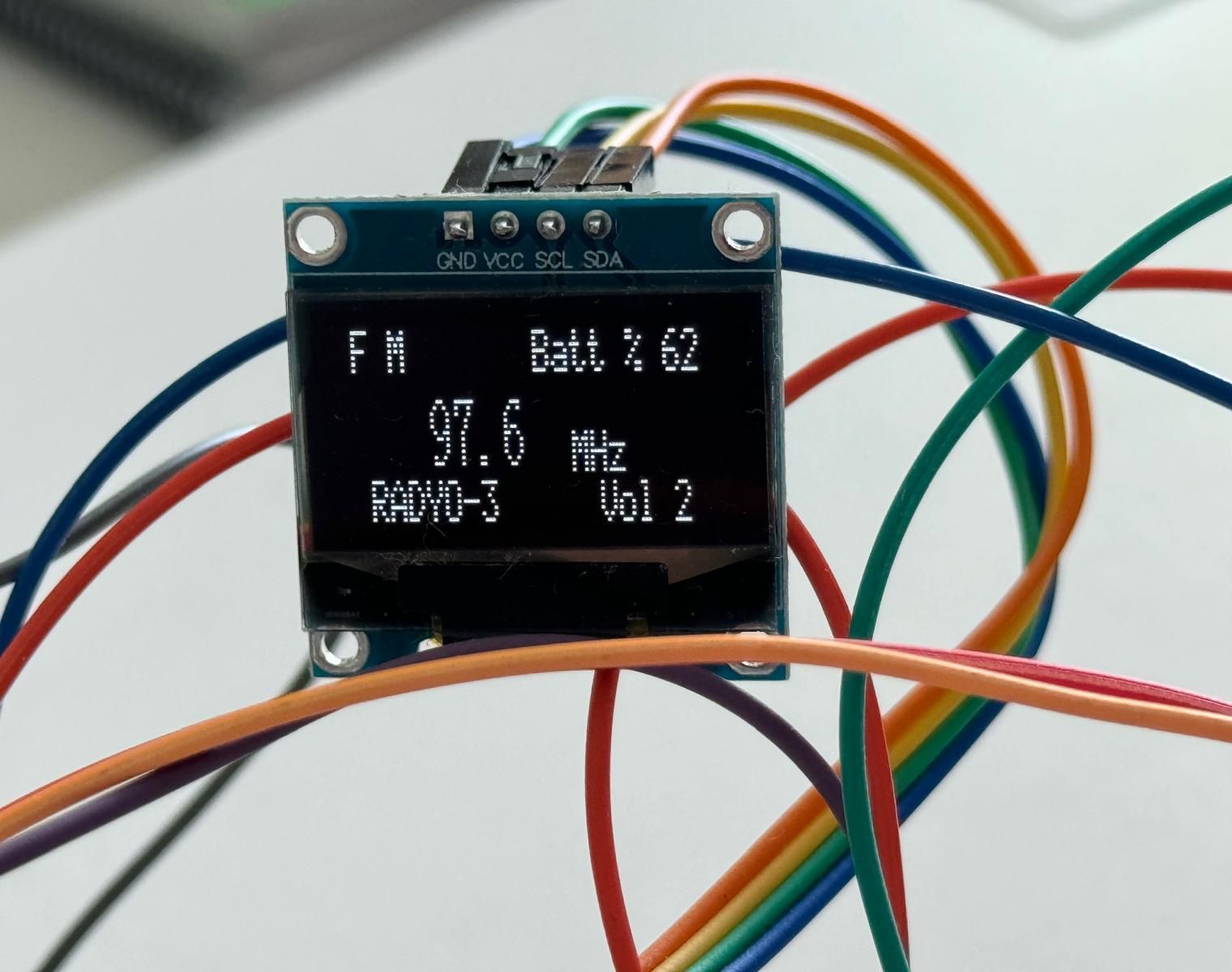 Scheda di valutazione con il sintonizzatore fm si4703