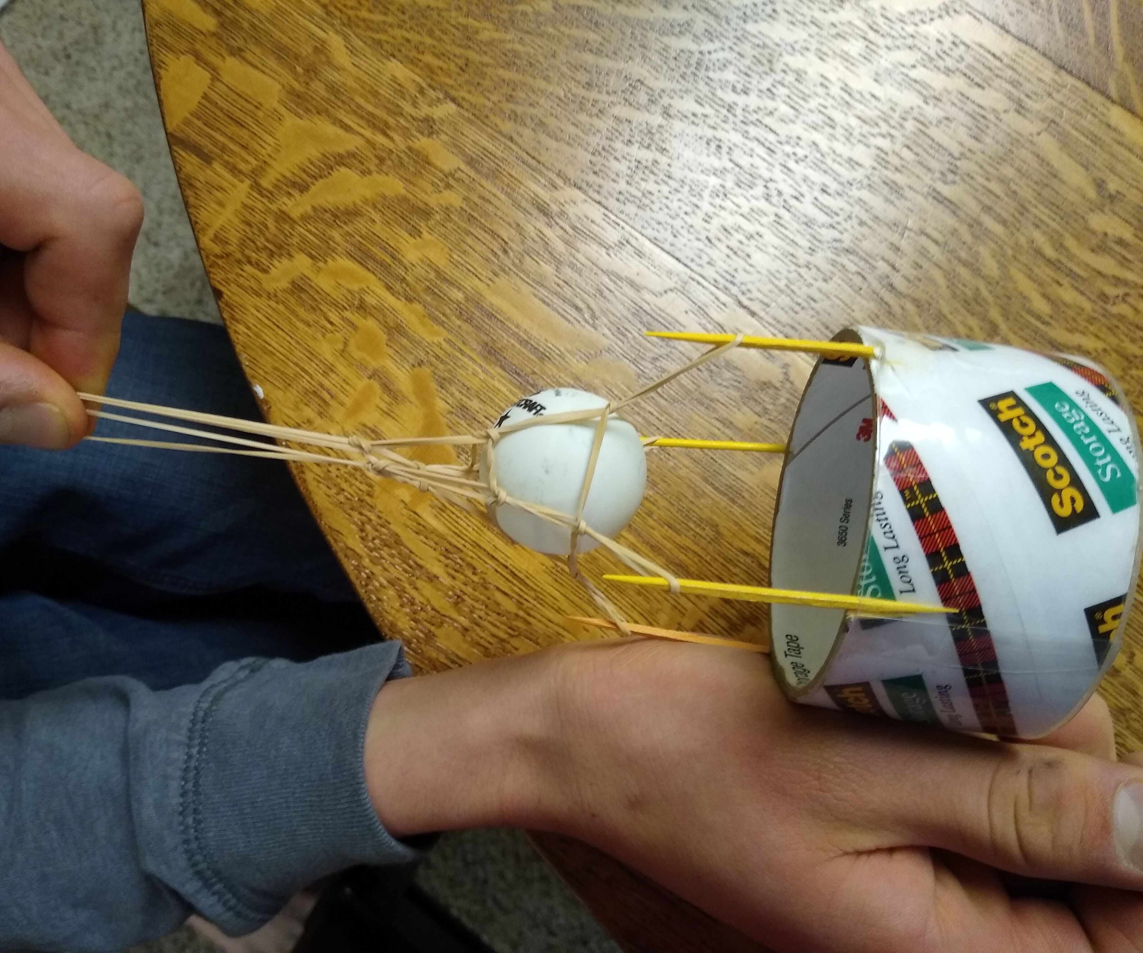 Rubber Band Ping Pong Launcher