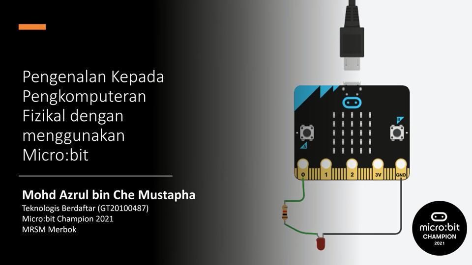 LED Basic / Pengenalan Kepada Pengkomputeran Fizikal Dengan Menggunakan Micro:bit  Menggunakan Tinkercad Asas LED