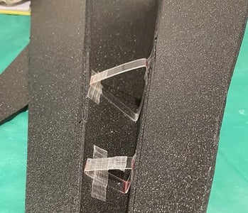 Plastic Triangle Supports Inside