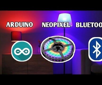 Neopixel Ws 2812 LED Strip With Arduino Controlled by Bluetooth From Android  or Iphone