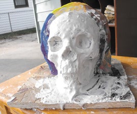 Plaster Molds and Foam Skulls