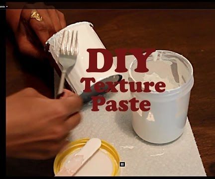 DIY - Texture Paste Using Telcum Powder