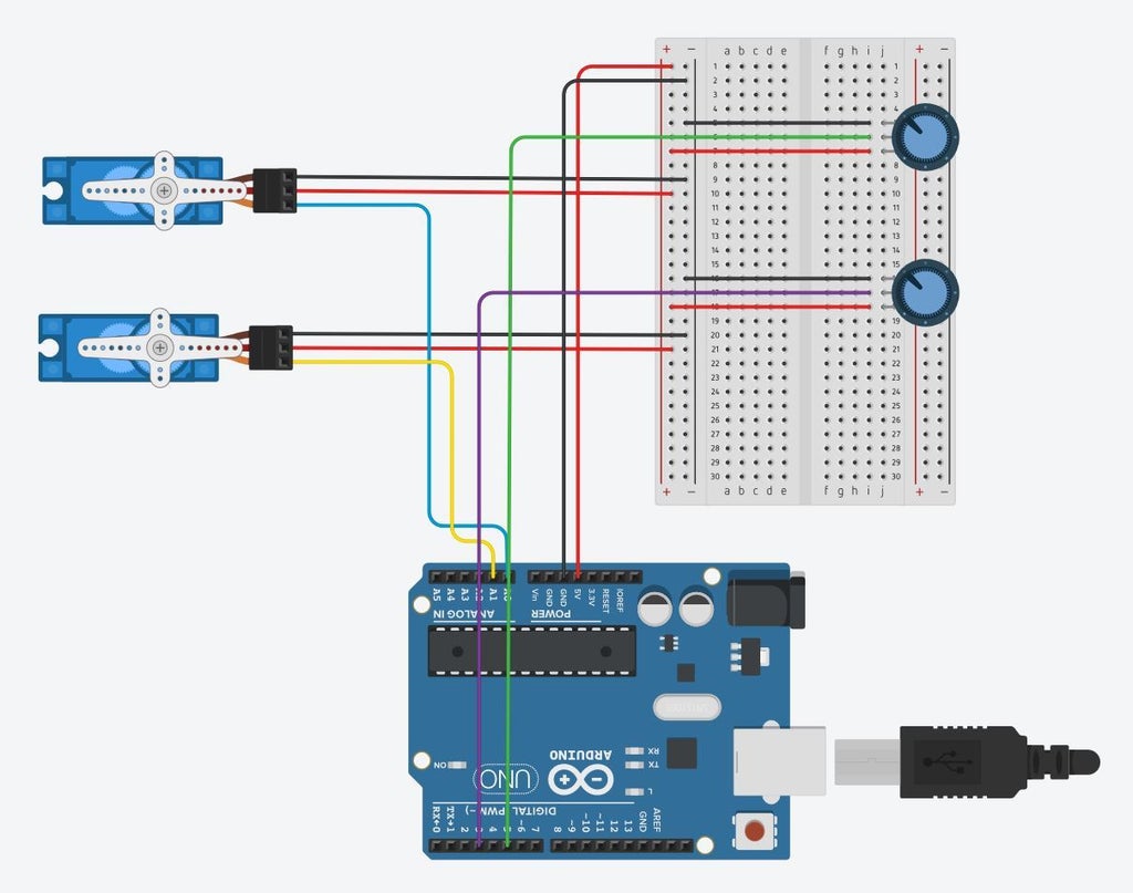 Arduino Potentiometers Several
