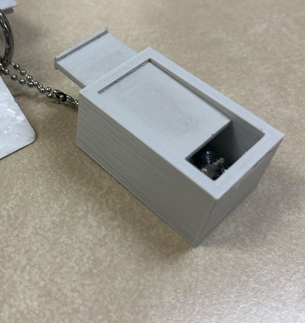 Spike Insert Holder Keychain