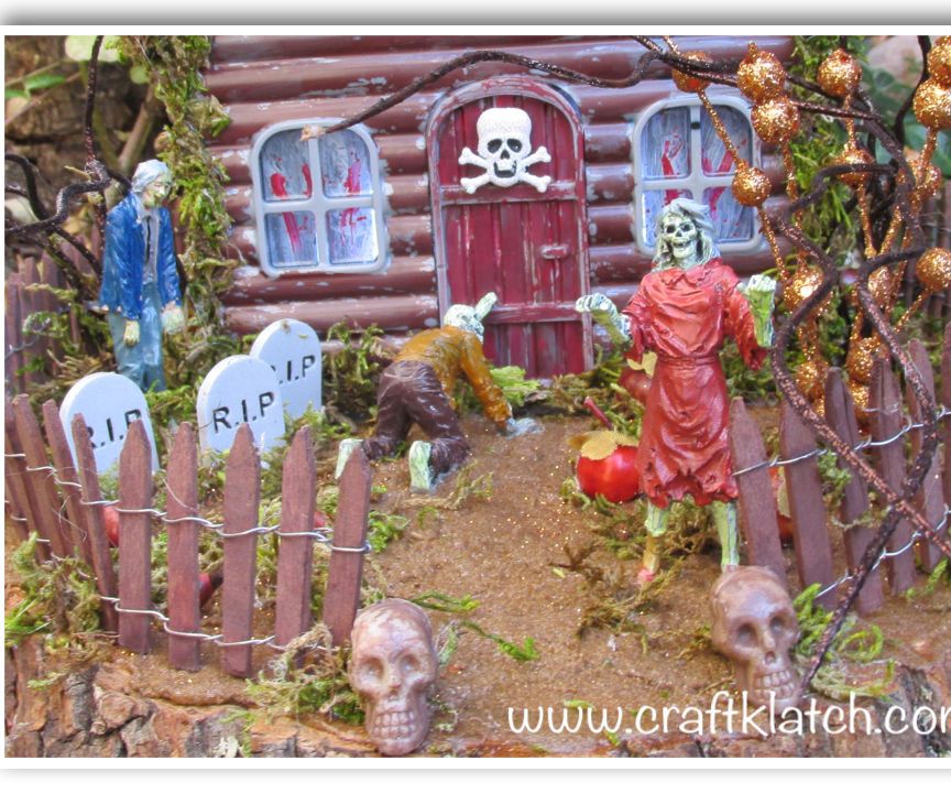 Haunted Zombie House Halloween DIY