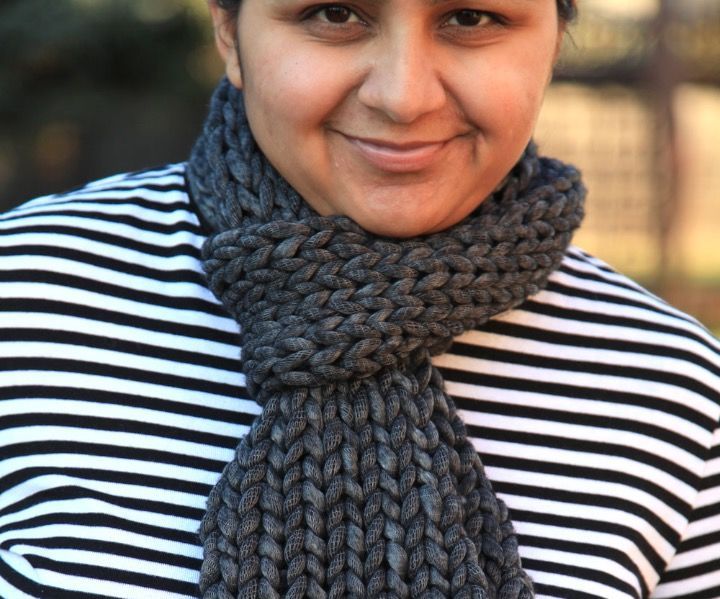 Easy knit scarf