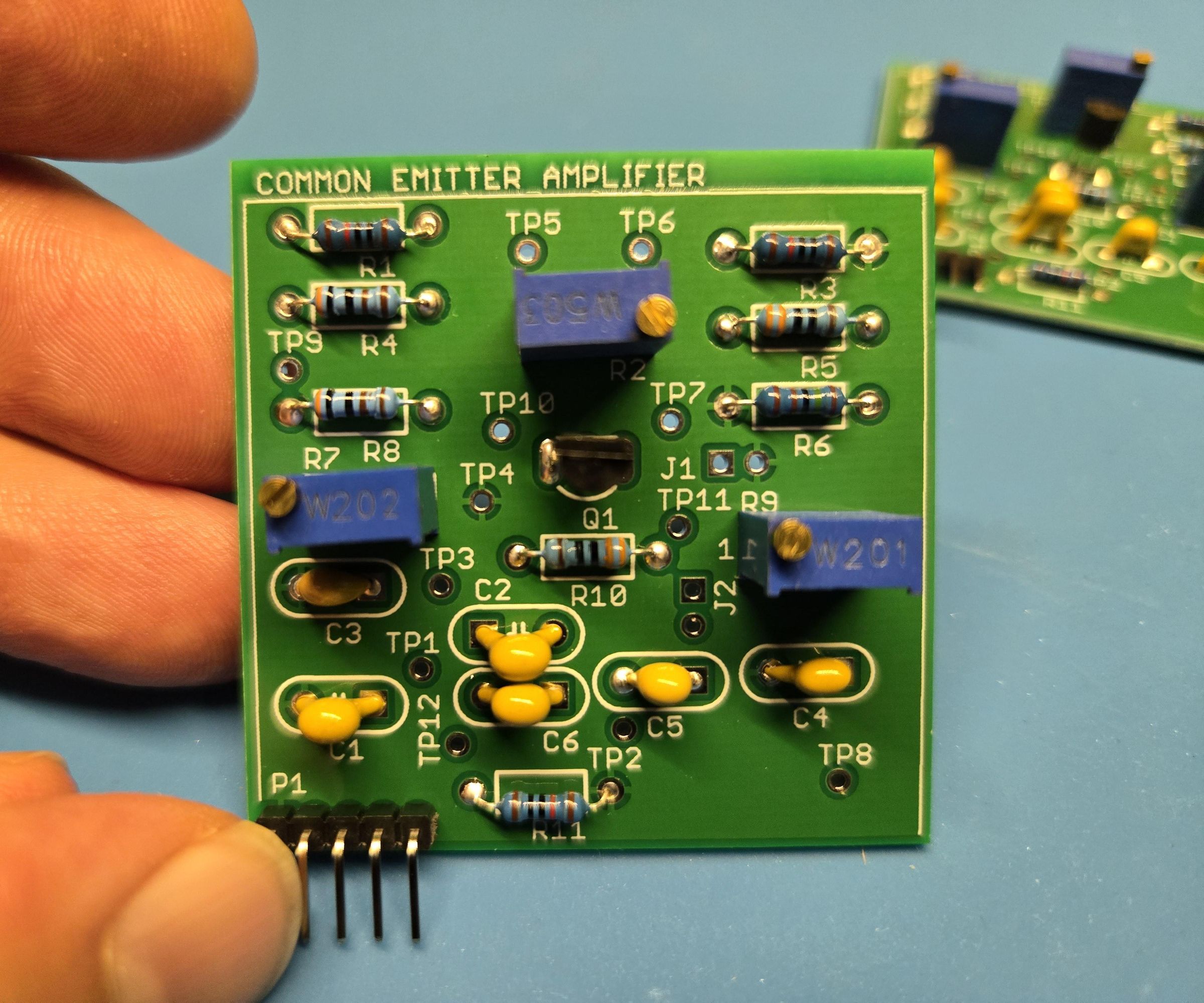 Common Emitter Amplifier, MiniPCB, 04B-005, Rev A1-04