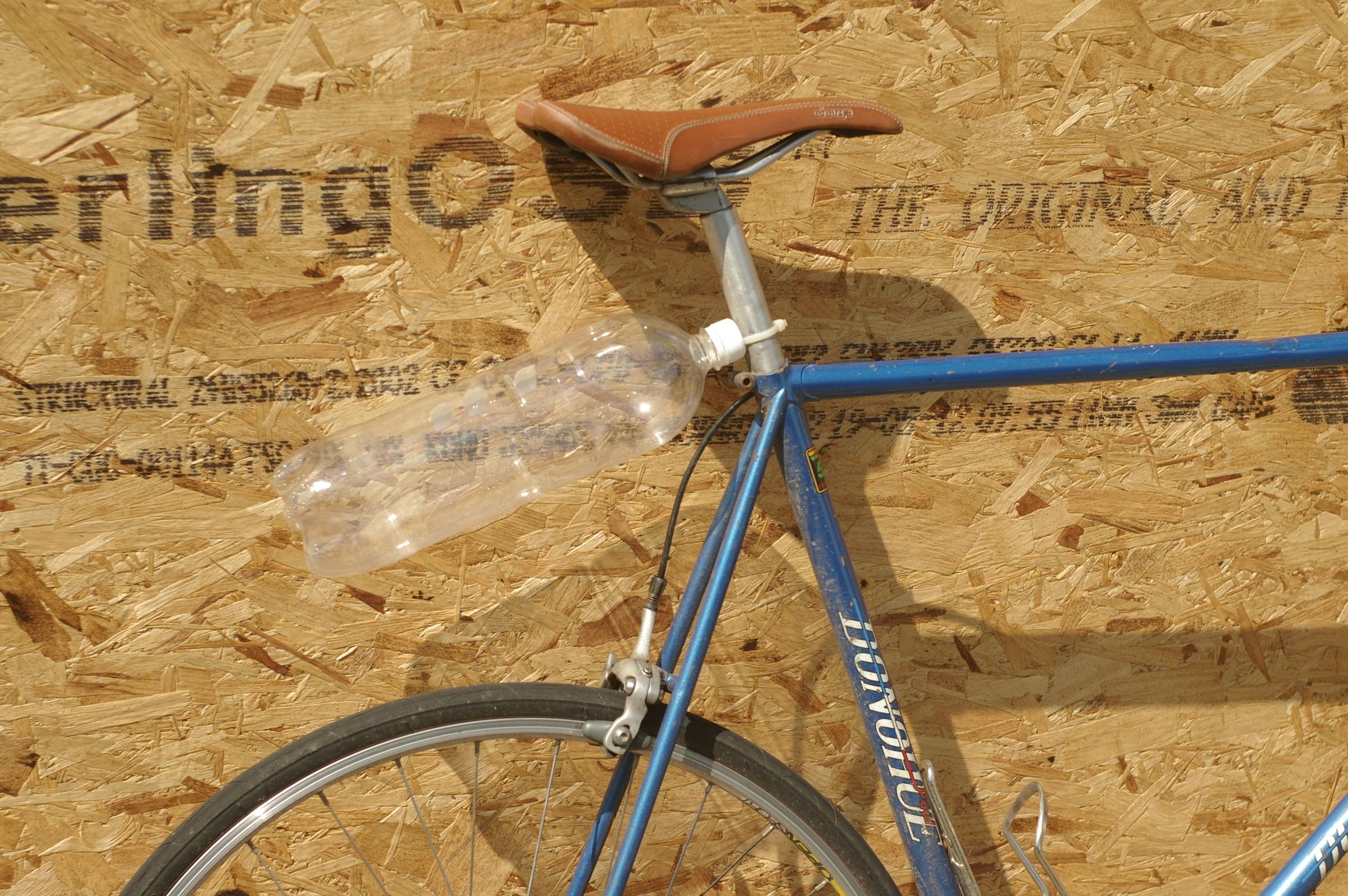 The recyclable soda bottle mudguard