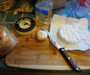 Baked Brie and Roasted Garlic Quick and Easy Appetizer