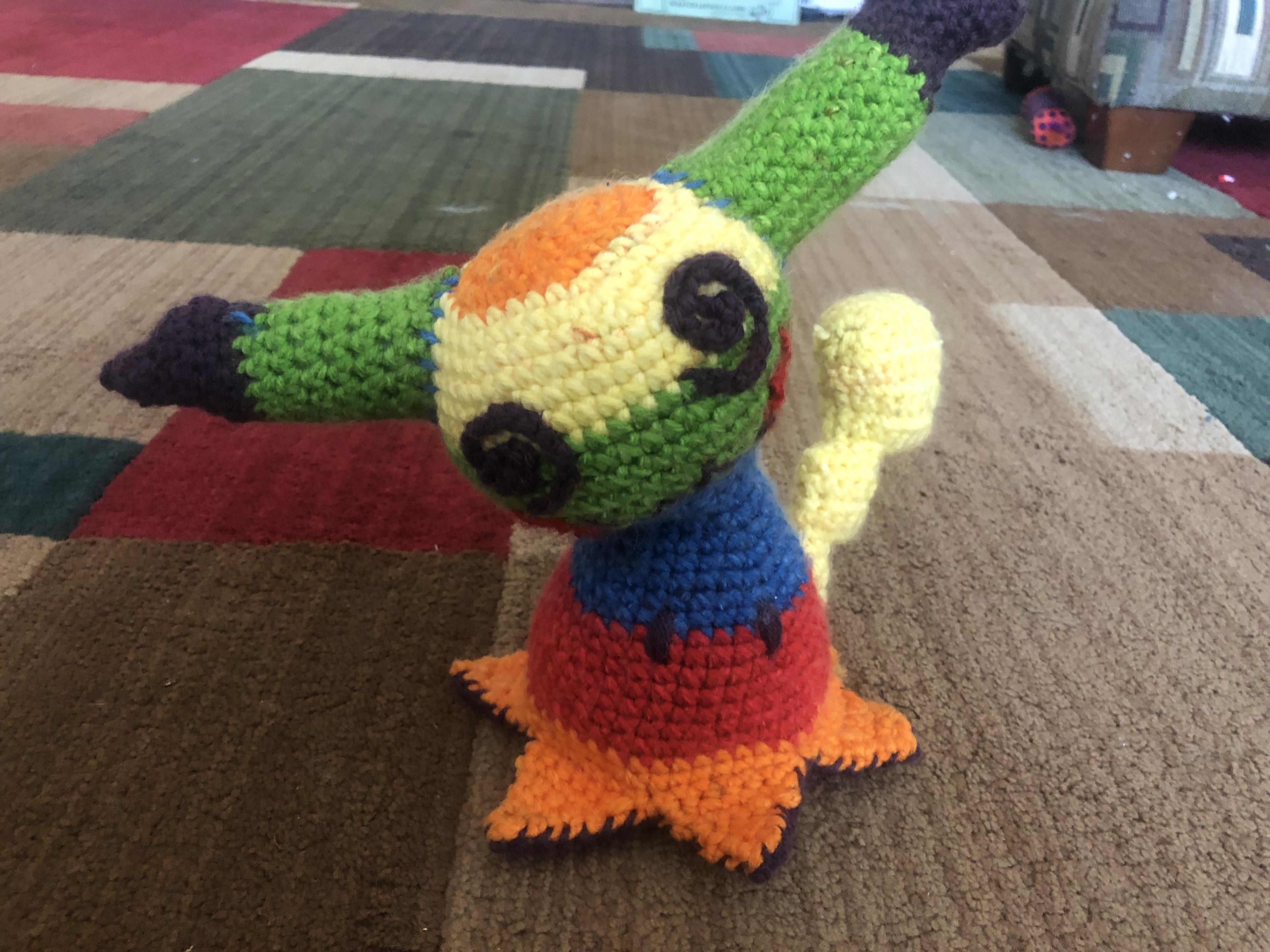 Rainbow Mimikyu! Free Crochet Pattern 7 Steps (with Pictures