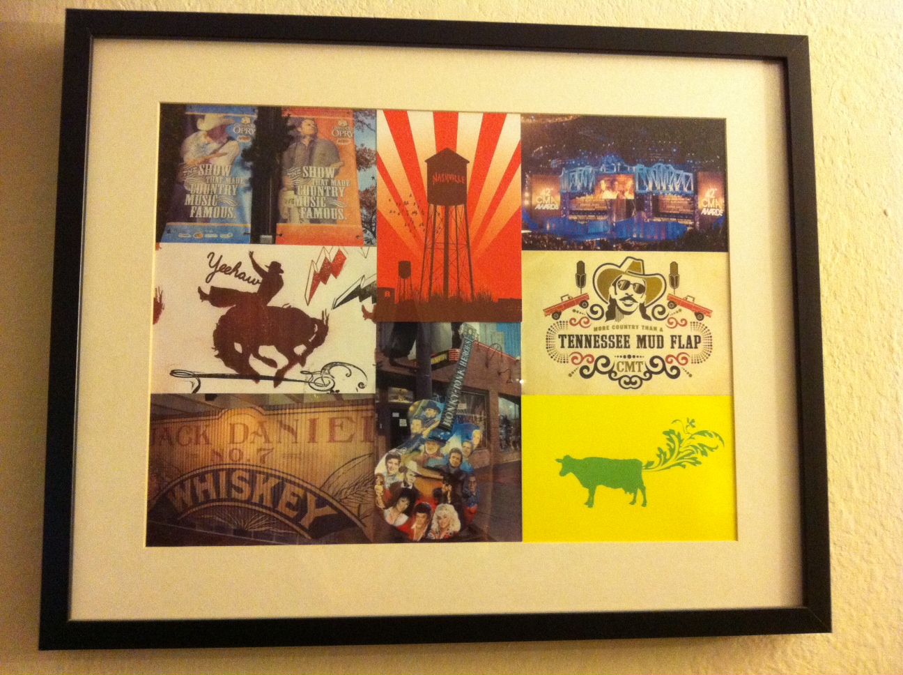 Framed Postcard and Picture Collage