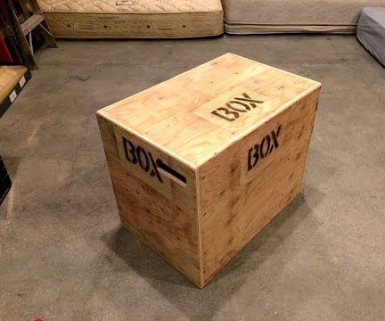CrossFit Style Jump Box Out of Single Sheet of Plywood