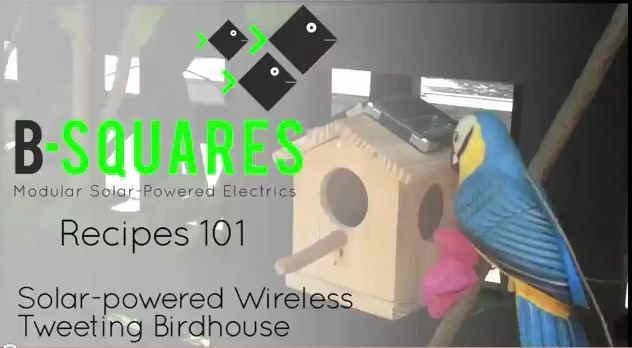 Solar-powered Wireless Tweeting Birdhouse