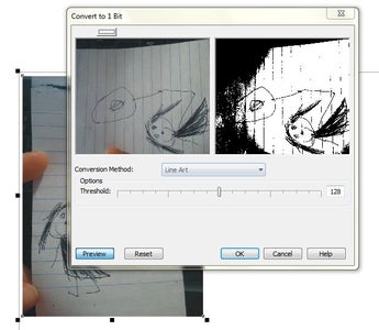 Convert to Black and White 1bit