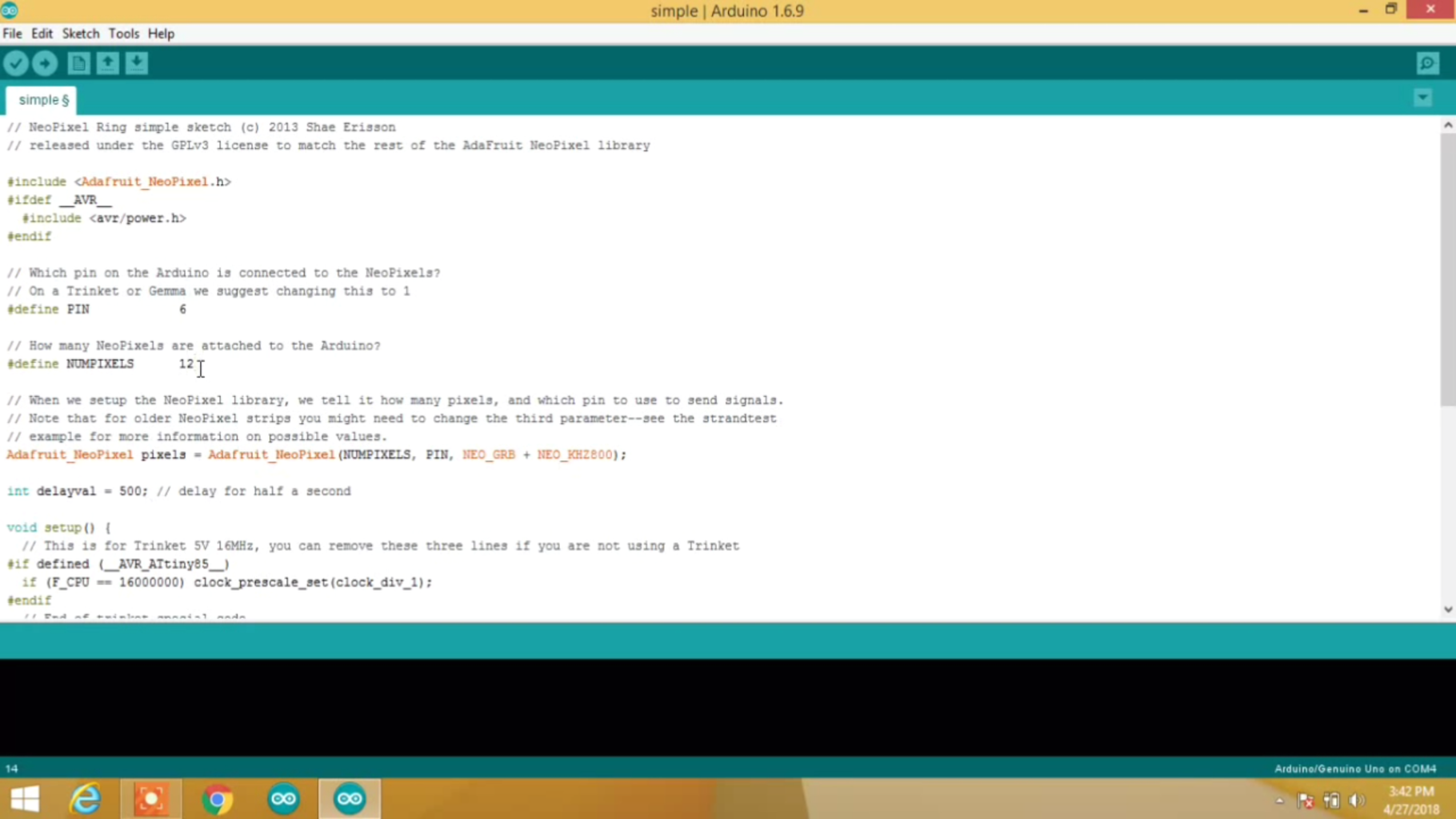 Arduino Ws2812 LED or Neopixel Led Strip or Ring Tutorial : 4 Steps ...