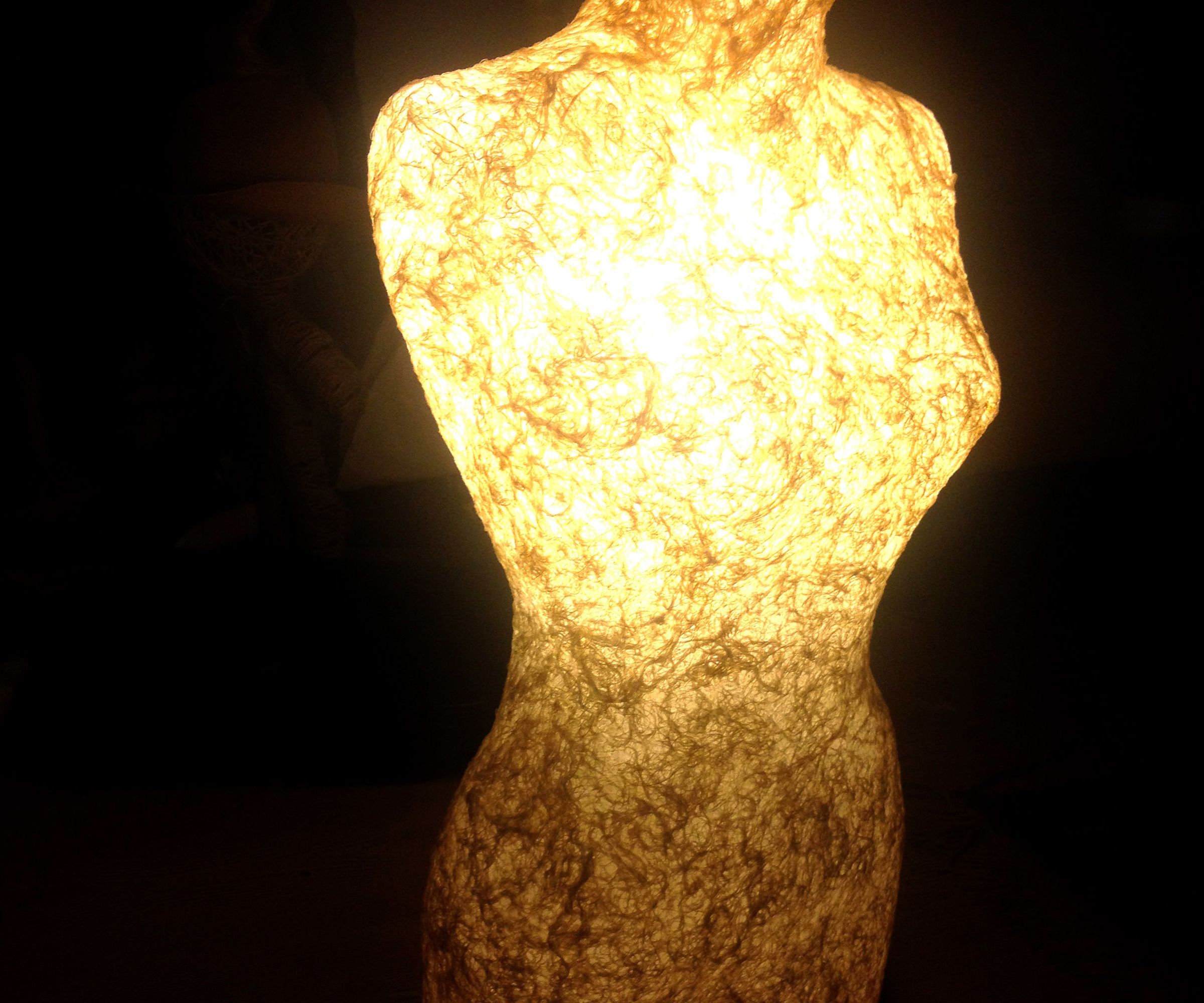 Lace Woman Floor Lamp