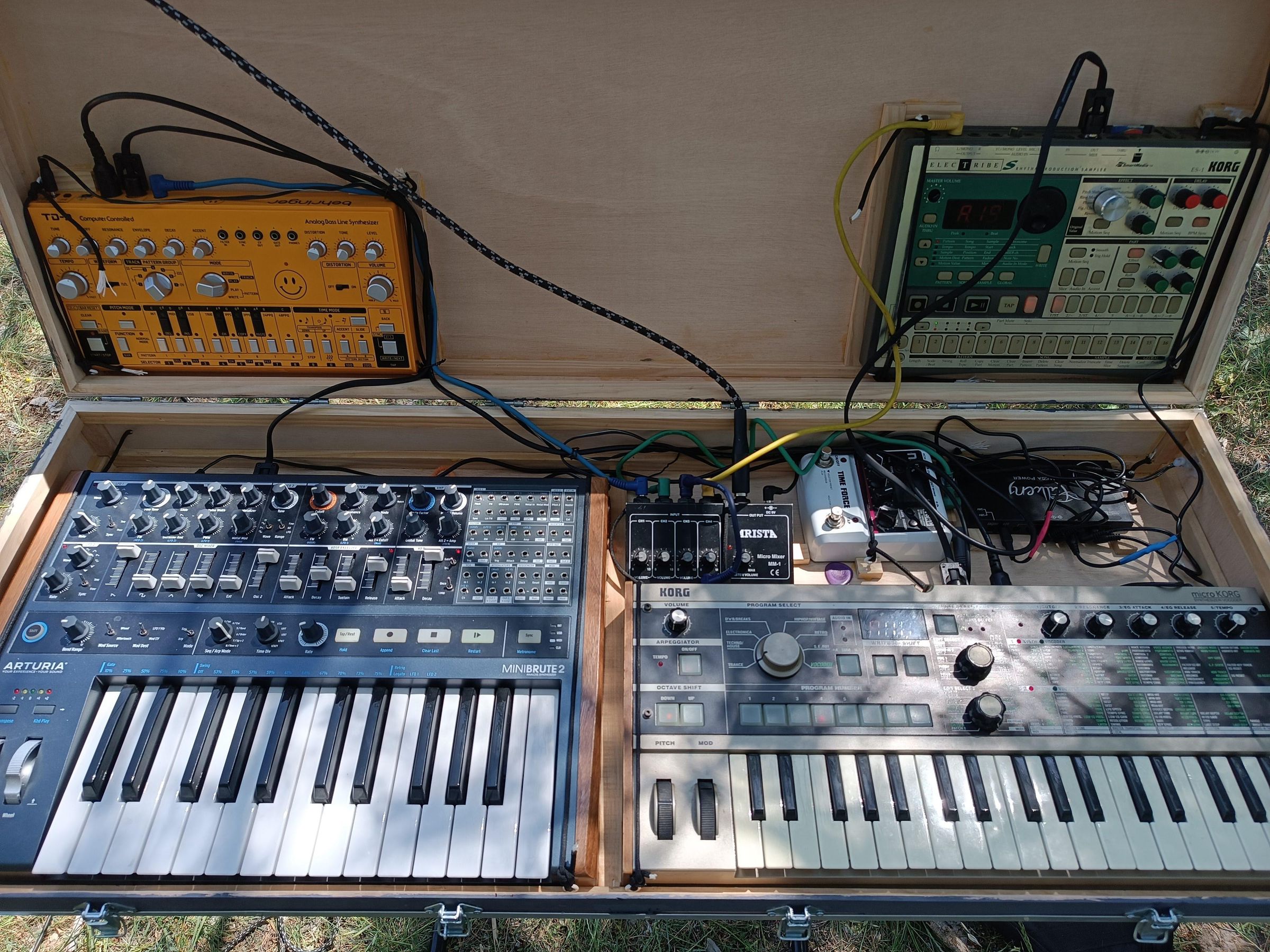 Busking Synth Case Full Portable Autonomous Setup 9 Steps (with