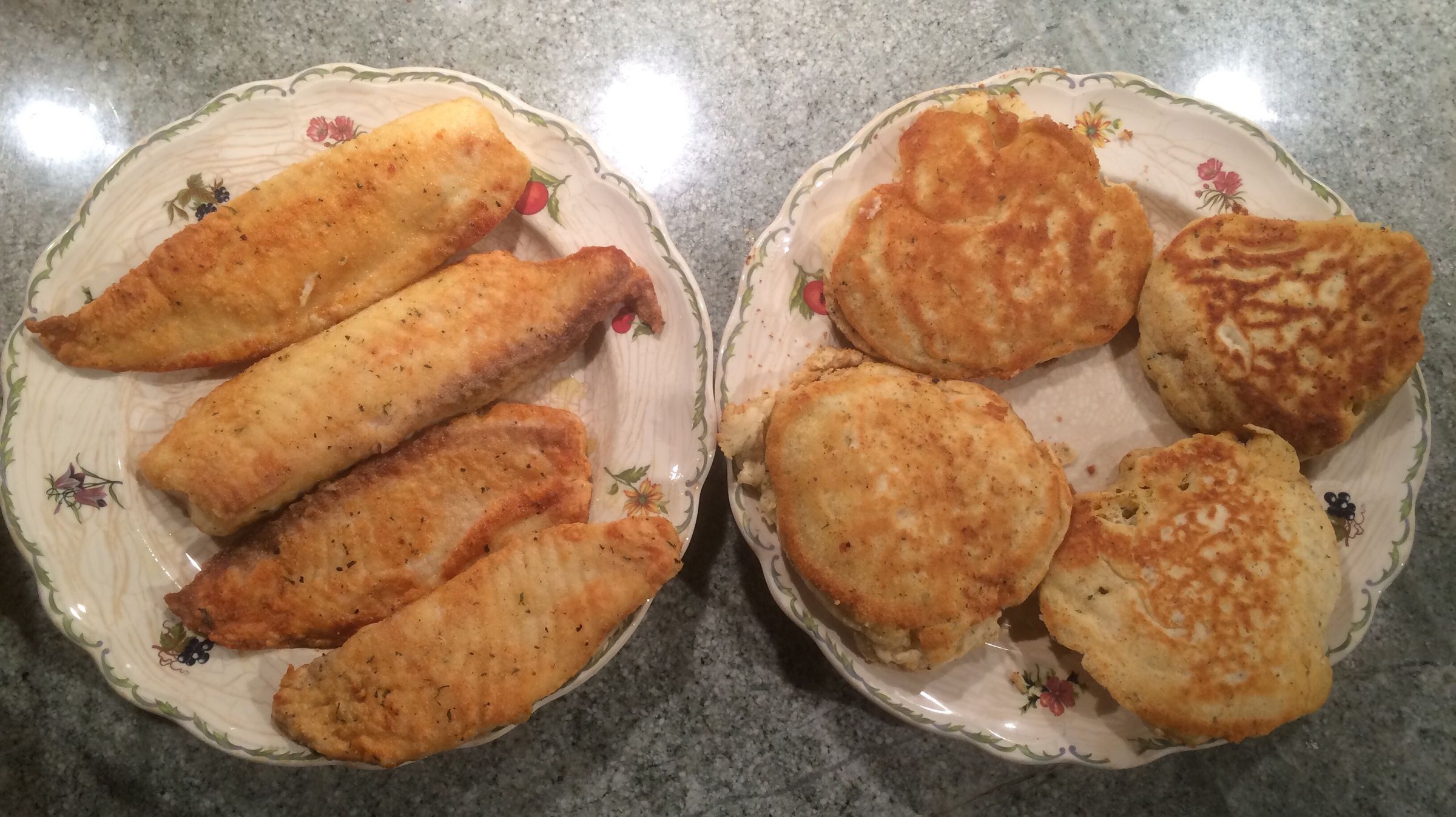 Breaded Tilapia and Doughie Cakes!