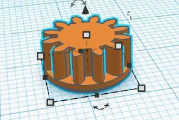 Designing Beyblade Gear in Tinkercad
