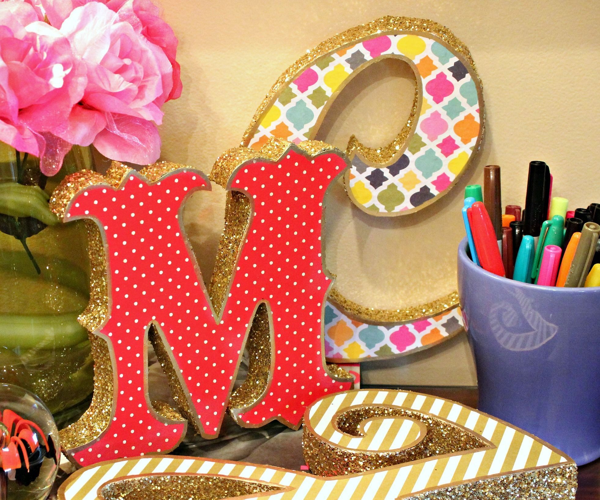 Trash-to-Treasure Marquee Letters