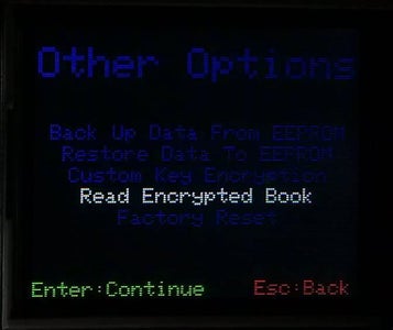 Read an Encrypted Book and Encrypt Data Using Your Key