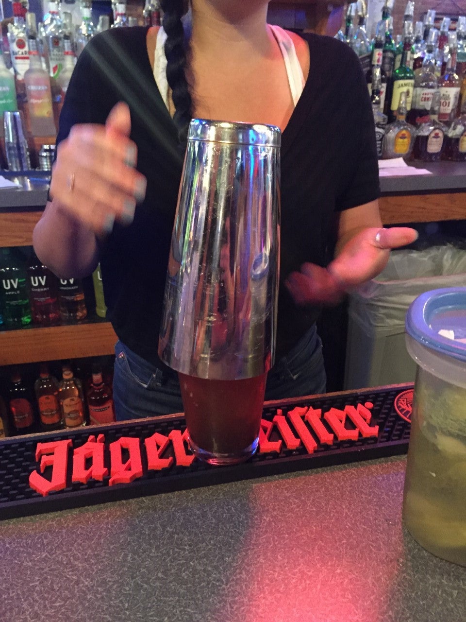 Take Your Shaker or Pint Glass and Mix All of the Ingredients Together.
