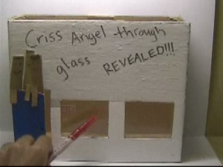 Criss Angel through glass window revealed! (Full explanation)