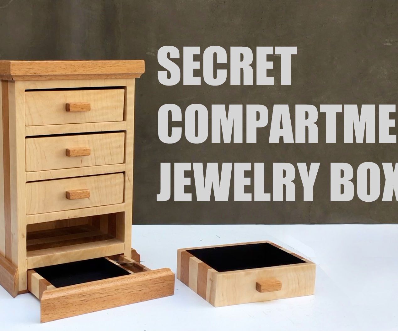 Secret Compartment Jewelry Box