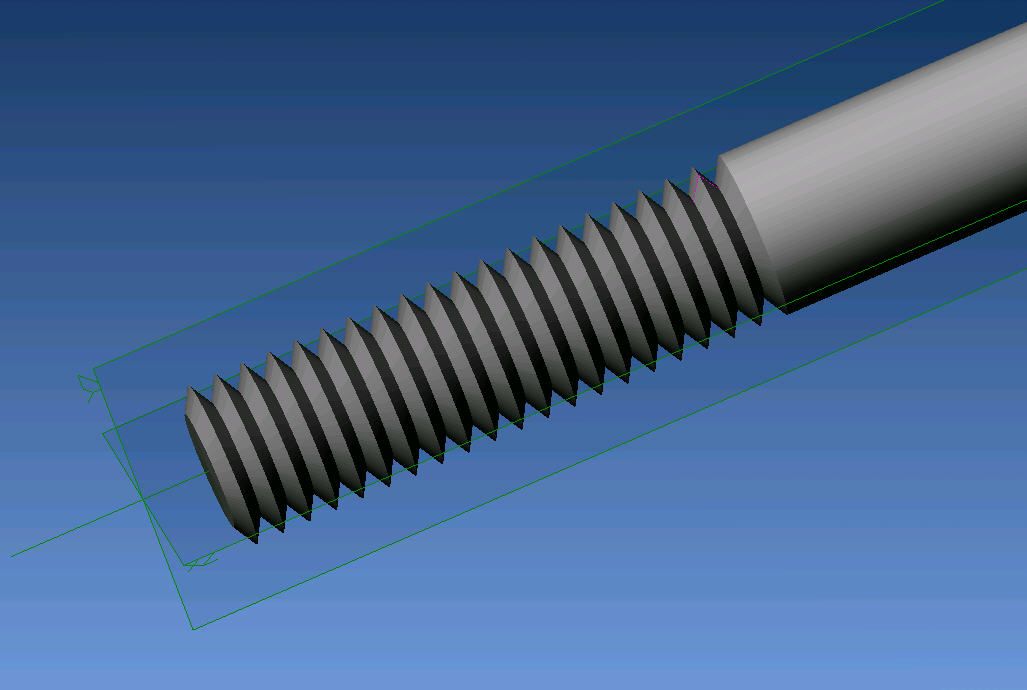 Alibre Design and External Threads (Method 2)