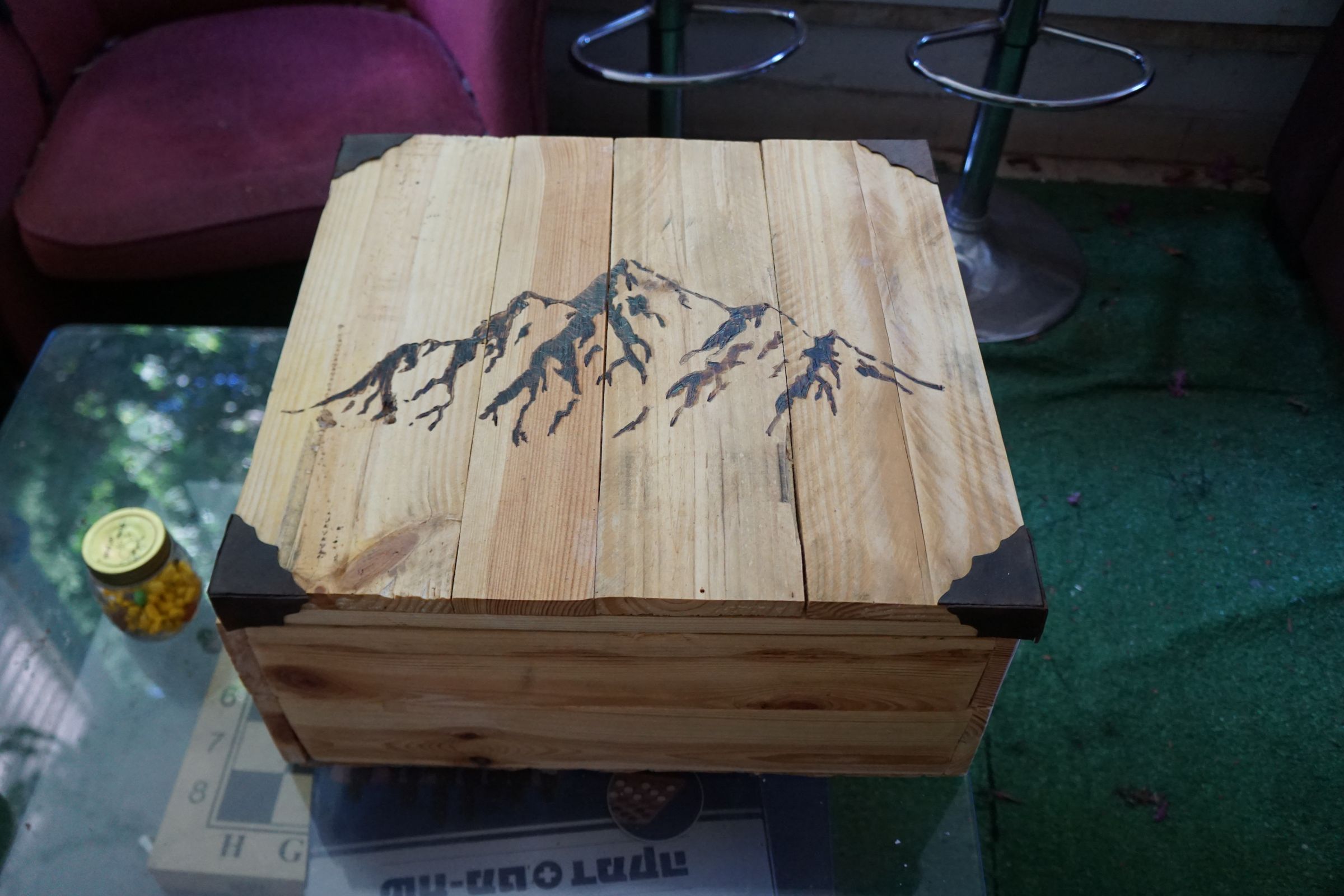 Leather Tools Wooden Box - Image 1