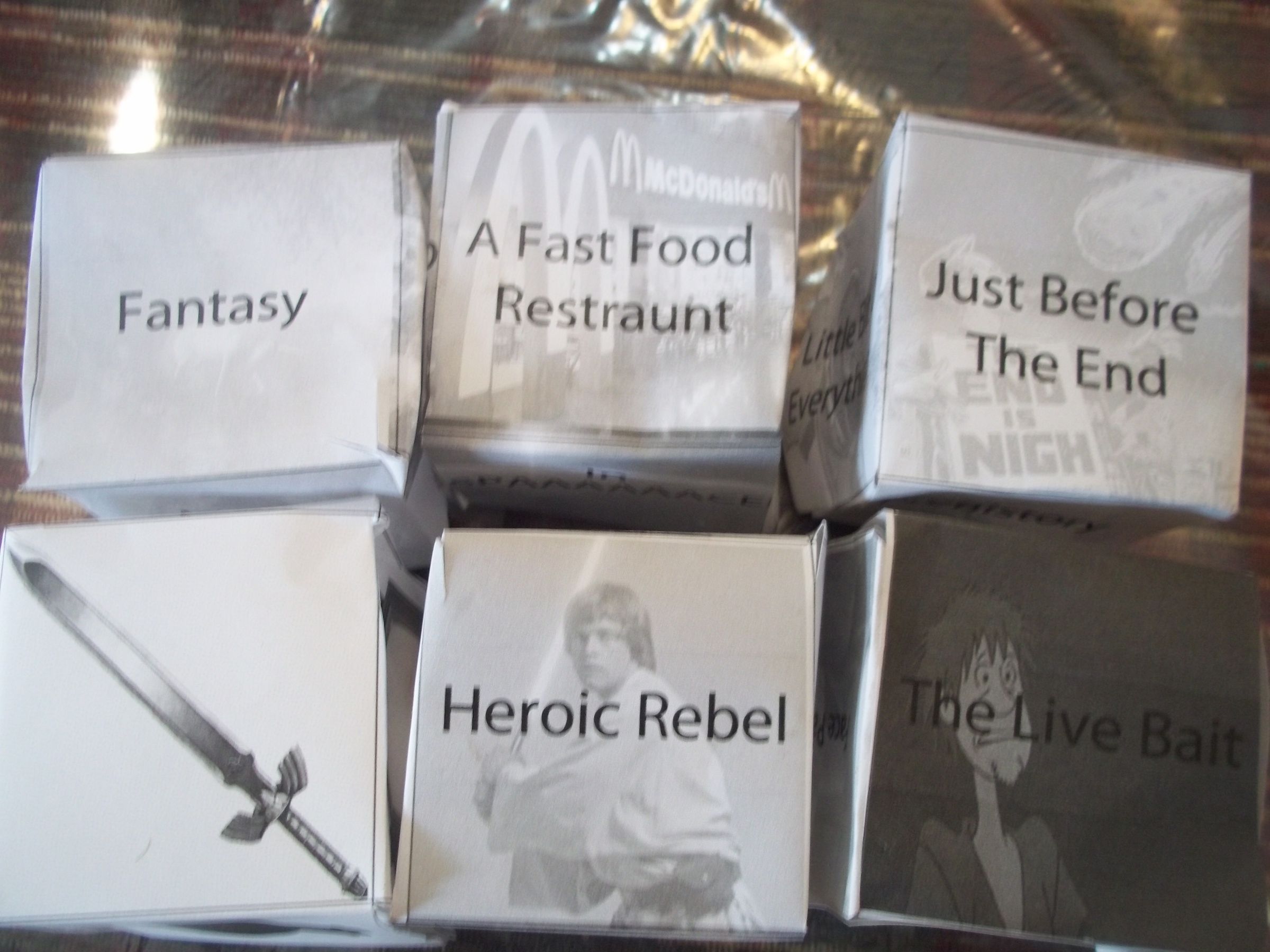 Milky's Story Cubes (Practically Free Version of Rory's Story Cubes)