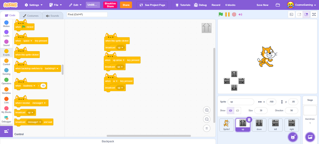 How to Make Basic Controls on Scratch : 12 Steps - Instructables