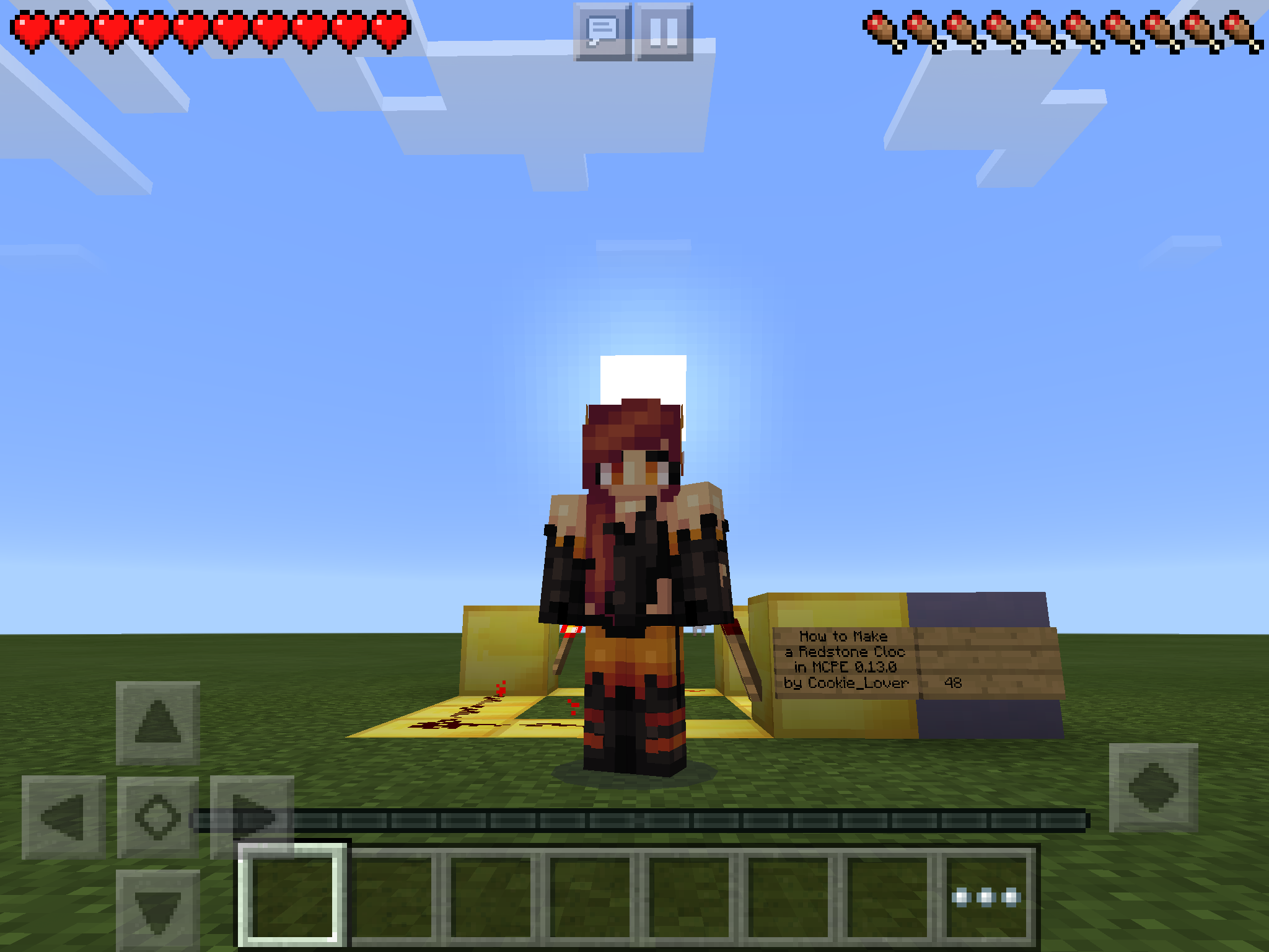 How to Make a Redstone Clock in Minecraft PE 0.13.0 5 Steps