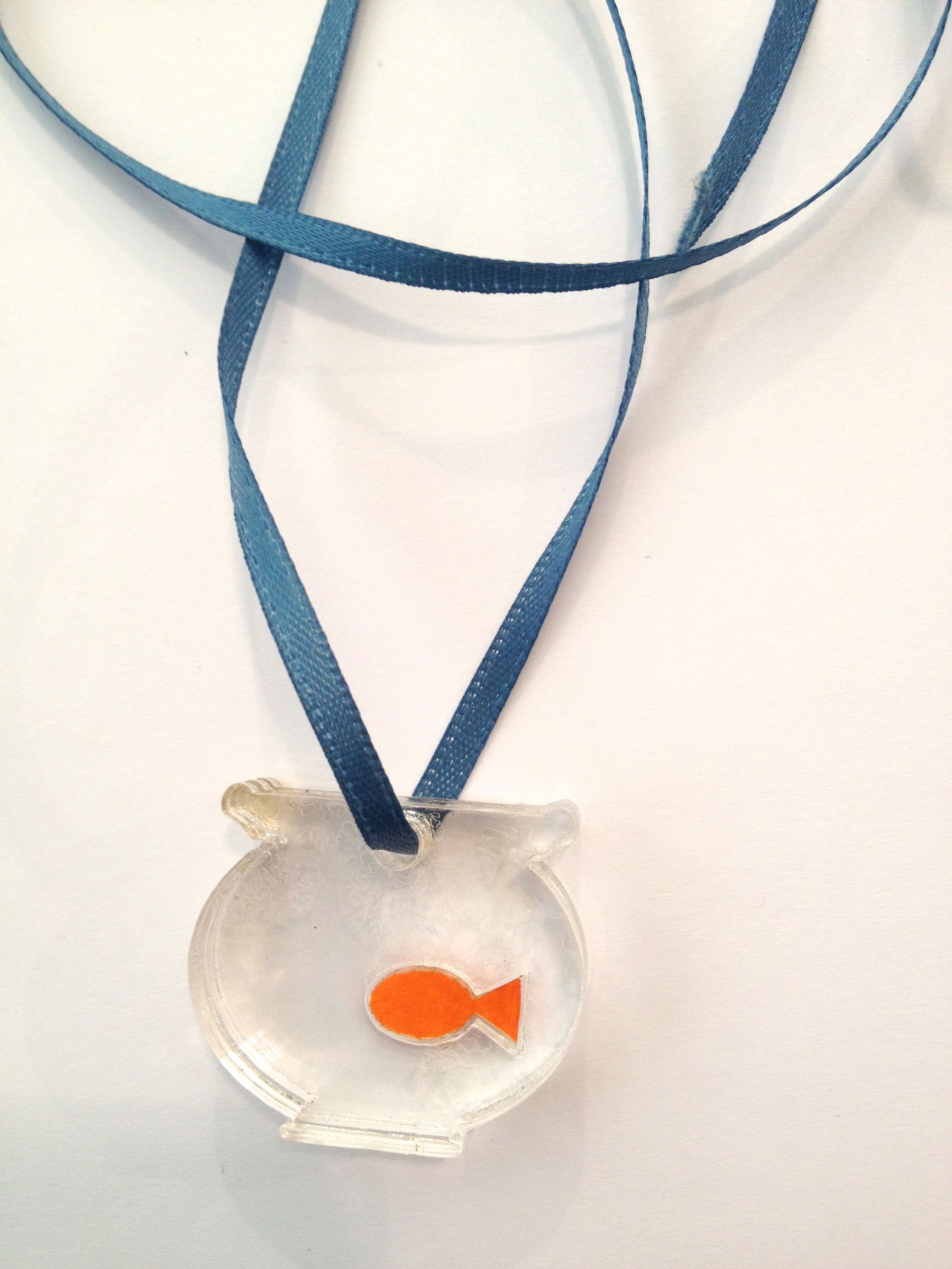 Fishbowl Pendant - a First Laser-cutting Project