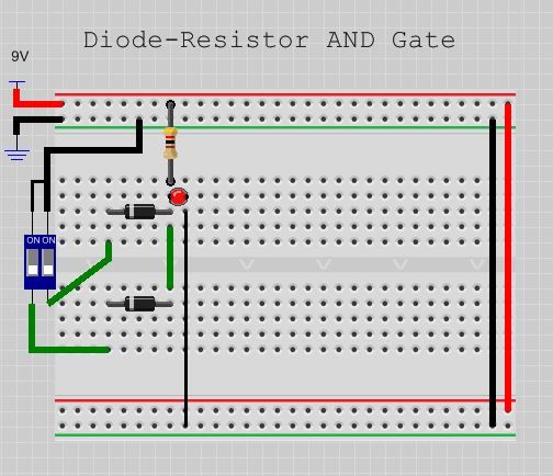 Or Gate Using Diode Simulation Or Gate Circuit Diagram Using Diode