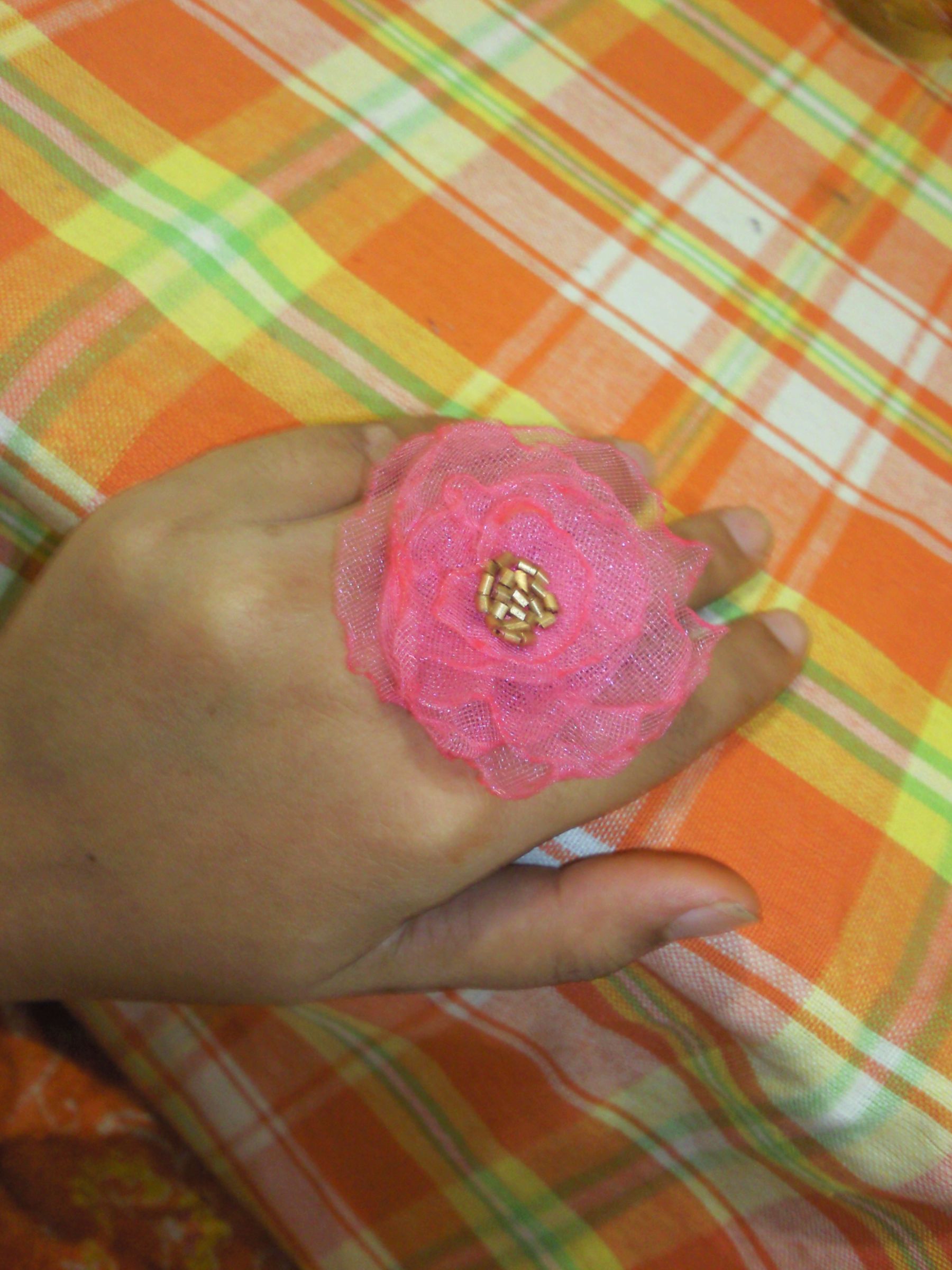 Fabric Rose Ring