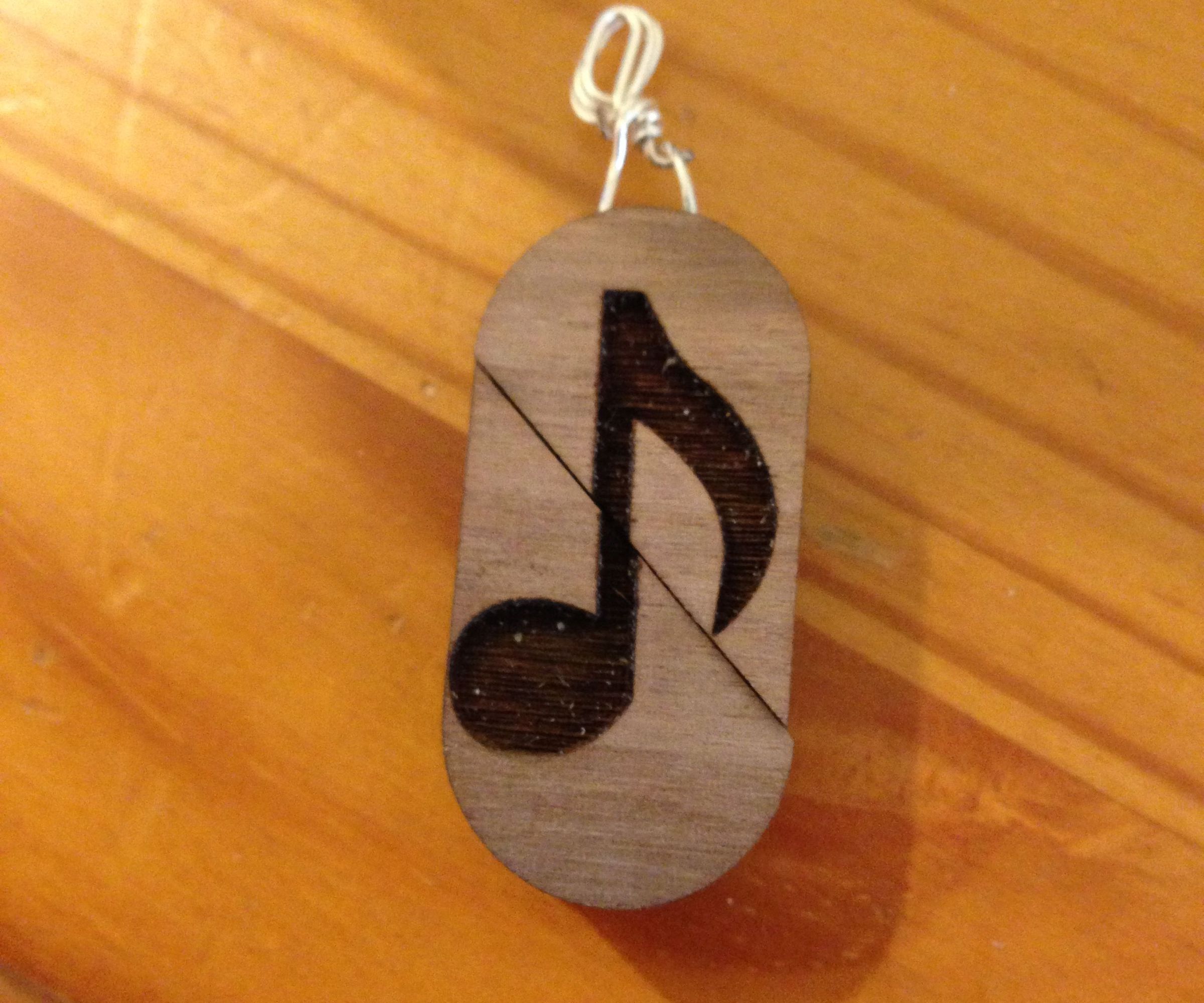 Cartouche: Wooden Heart Locket