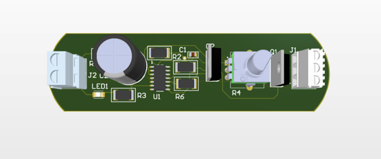 DC to AC Inverter Based on CD4047: PCB Design Board